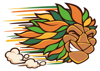 The Dutch-Smart mascot, a lion head